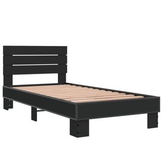 Berkfield Home Durable Bed Frame without Mattress Black 75x190 cm Small Single