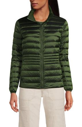 Lands End Wanderweight Ultralight Packable Down Jacket in Estate Green Shine at Nordstrom, Size X-Small P