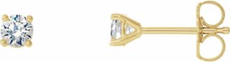 Diamond2Deal 14K Gold 1/3ct Lab-Grown Diamond Stud Earrings Clarity VS, Color F-G