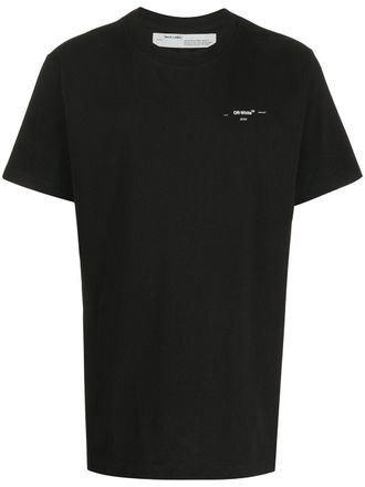 Off-white T-shirt con stampa - Nero