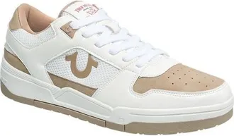 True Religion Travis Court Sneaker in White/tan at Nordstrom, Size 10