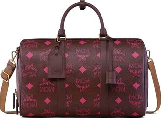 MCM Small Ottomar Weekender Bag in Maxi Visetos in Cinnamon at Nordstrom