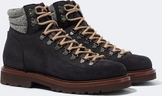 Brunello Cucinelli Suede lace-up boots