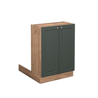 Vicco Isla De Cocina Fame-line, Verde Dorado Casa De Campo, 60 Cm Sin Encimera