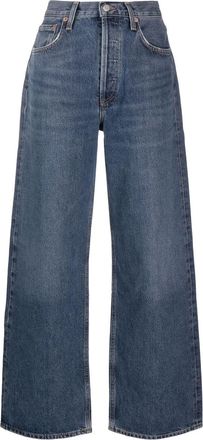 A Gold E wide-leg baggy jeans - women - Organic Cotton - 28 - Blue