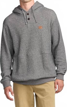 Billabong Hudson Pullover Hoodie In Black/heather
