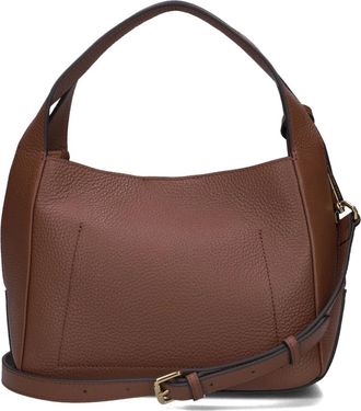 Smaak Tassen, Dames, Bruin, ONE Size, Leer, Sophie Leren Handtas Kameel Kleur