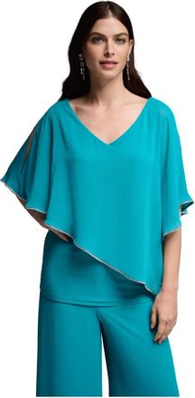Joseph Ribkoff Stijlvolle en Trendy Blouse - Dames - Blouses - Blauw - M - Overhemden