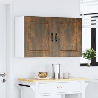 vidaXL Vidaxl Pensili Da Cucina 2 Pz Kalmar In Legno Multistrato Rovere