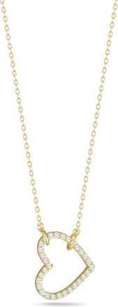 Glaze Jewelry Sterling Silver Sideways Heart Necklace