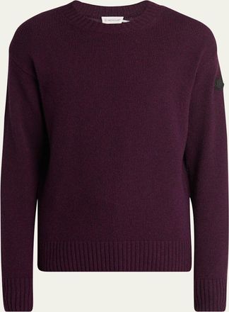 Moncler Mens Wool and Cashmere Crewneck Sweater
