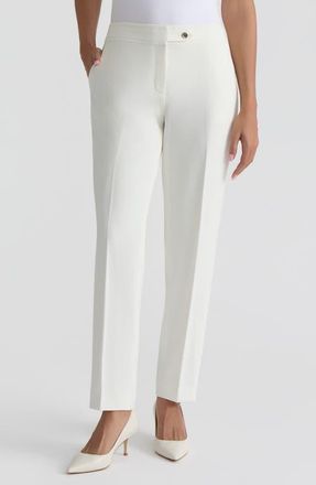 Kasper Ava Straight Leg Pants in Vanilla Ice at Nordstrom, Size 10P