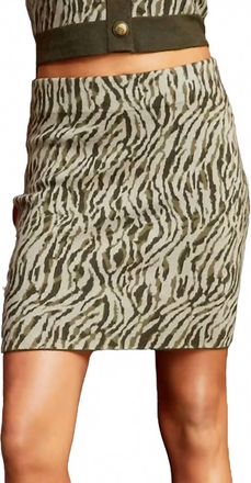 Royalty by Maluma Womens Animal Print Knit Skirt In Pattern