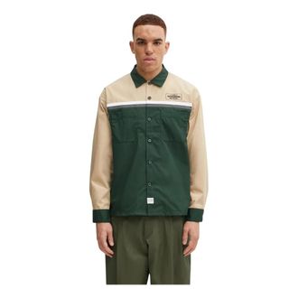 Neighborhood Camisa Cl&aacute;sica de Trabajo Bicolor - Jackets - Hombre - Verde - M
