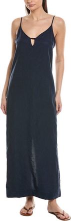 Onia V-Neck Linen-Blend Maxi Dress