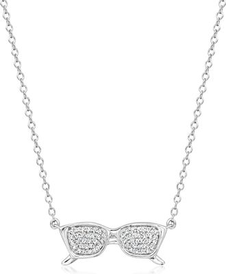 Ross-Simons Diamond Sunglasses Necklace in Sterling Silver