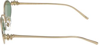Cartier Womens Ct0644s Metal Frame Sunglasses Gold