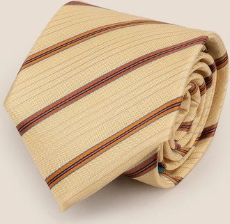 Oswin Hyde Mens Classic Stripe Cream Brown