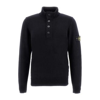 Stone Island Turtleneck Trui - Heren - Coltruien - Blauw - S - Wol - Truien & Vesten