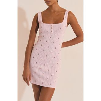 Etam Katell Pointelle Cotton Nightgown in Imp Fond Rose at Nordstrom, Size Large