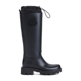 Moncler Kickstream High Rain Boots - female - Moncler - Wellies - Black - 4 UK - Shoes