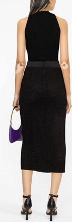 Dolce & Gabbana Lace Pencil Pencil Skirt - Black