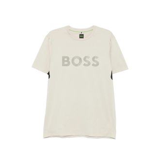 HUGO BOSS Logo-print Panelled T-shirt