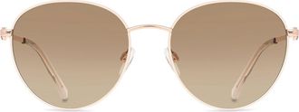 Love Moschino MOL074/S PY3/HA Womens Sunglasses Gold Size 55