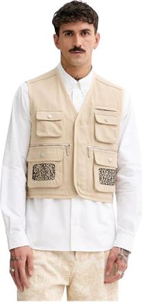 Kenzo Vests - Heren - Bodywarmers - Beige - L - Jassen
