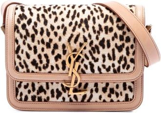 Saint Laurent Pre-owned Saint Laurent Small Calf Hair Leopard Print Solferino Satchel In Box Ladies 3NRXGUIP06DXRLLF