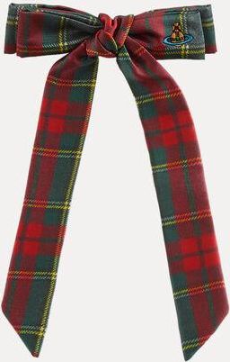 Vivienne Westwood Flyes Hair Clip Rtw Tartan Printed Scarlet-tartan Women