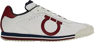 Ferragamo White Logo Detail Trainers Size 43.5