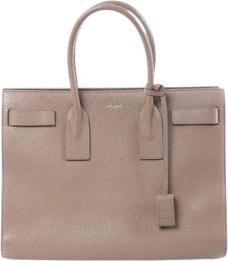 Saint Laurent Pre-owned Sac De Jour Medium Tote - Dames - Vintage Shopper - Bruin - ONE Size - Leer - Vintage