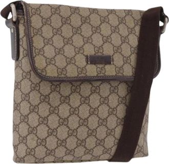 Gucci Pre-owned Vintage Shoulder Bag - Dames - Vintage Schoudertas - Bruin - ONE Size - Leer - Vintage