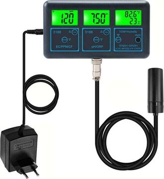 OEM Probador De Calidad Del Agua Tuya Wifi 7 En 1, Analizador De Agua Multipar&aacute;metro, Pantalla Digital, Medidor De Monitoreo De Ph/orp/ec/ppm/cf/humedad/t