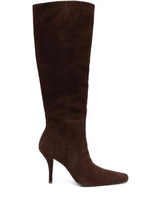 Senso 95mm Ora II knee-high boots - women - Kid Suede/Leather/Resin - 35 - Brown
