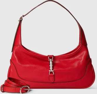 Gucci Jackie Slim Medium Shoulder Bag, Red, Leather