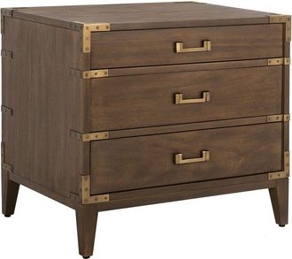 Safavieh Couture Nisha 3 Drawer Wood Nightstand