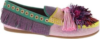 Kurt Geiger Pom Pom Moccasin - Dames - Espadrilles - Veelkleurig - 37 EU - Su&egrave;de - Schoenen