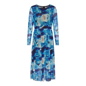 Noella Polly lg. Jurk in blauwe mix