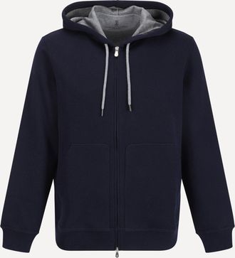 Brunello Cucinelli Felpa con Cappuccio e zip Man L