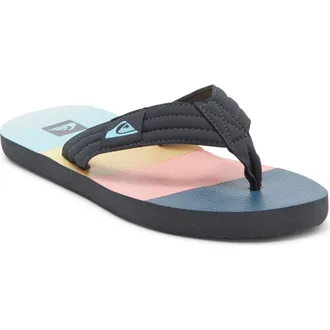 Quiksilver Dune Flip Flop in Dark Grey/Multi/Multi at Nordstrom Rack, Size 11