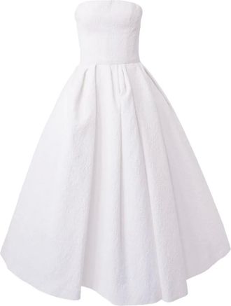 Carolina Herrera Abito corto effetto cloqué - Bianco