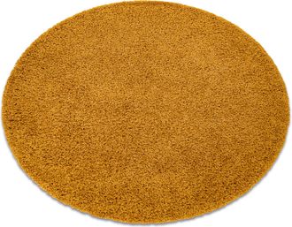 RugsX Rugsx - Alfombra Soffi Circulo Shaggy 5cm Oro Yellow Circulo 160 Cm