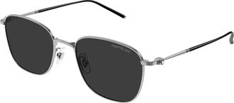 Montblanc MB0527SA Asian Fit 002 Mens Sunglasses Gunmetal Size 55