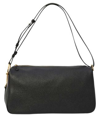 Gucci Black Half Horsebit Large Shoulder Bag