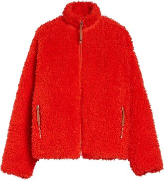 Jil Sander Giacca in pile di cotone - Rosso