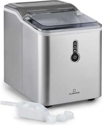 Klarstein Klarstein Chillout M&aacute;quina De Cubitos De Hielo Tipo Bullet 12kg/24h Tanque De Agua De 1,5 Litros Color Plateado