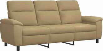 vidaXL Divano Marrone Chiaro 214 X 90 X 95 Cm Tessuto Vidaxl