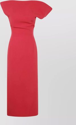 Magda Butrym wool one-shoulder fitted midi dress